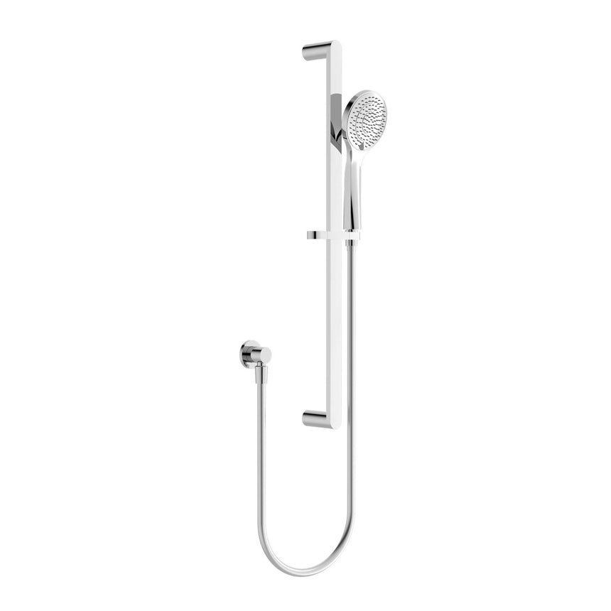 Nero Bianca/Ecco Rail Shower With Air Shower Chrome Shower Nero
