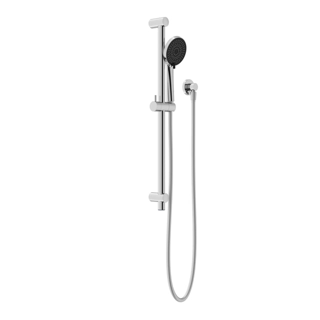 Nero Round Metal Project Rail Shower Chrome Shower Nero