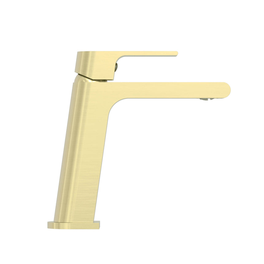 Nero Bianca Basin Mixer Brushed Yellow Gold Tapware Nero