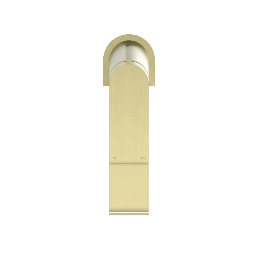 Nero Bianca Basin Mixer Brushed Yellow Gold Tapware Nero