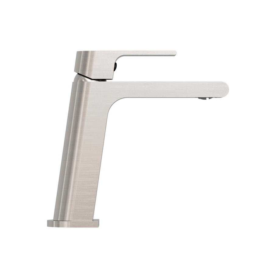 Nero Bianca Basin Mixer Brushed Nickel Tapware Nero