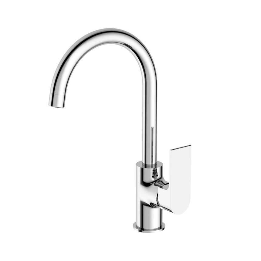 Nero Bianca Kitchen Mixer Round Chrome Tapware Nero