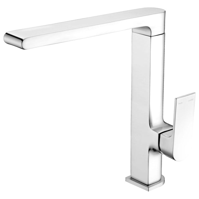 Nero Bianca Kitchen Mixer Straight Chrome Tapware Nero