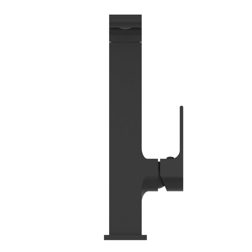 Nero Bianca Kitchen Mixer Straight Matte Black Tapware Nero