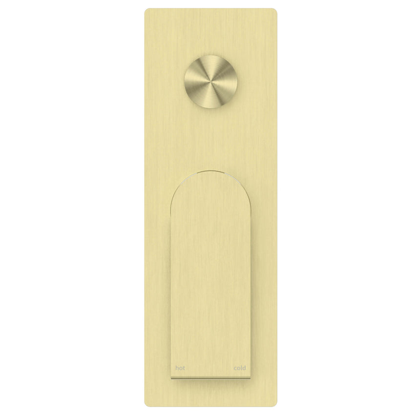 Nero Bianca Shower Mixer With Divertor Brushed Gold Shower Nero