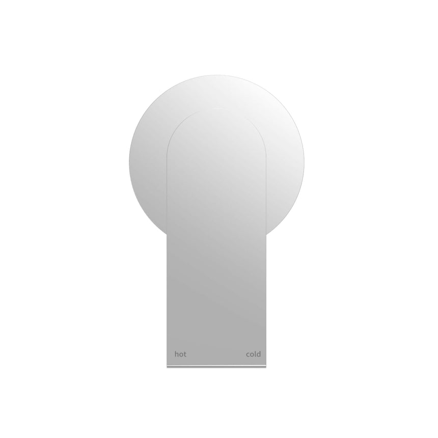 Nero Bianca Shower Mixer With Round Plate Chrome Shower Nero