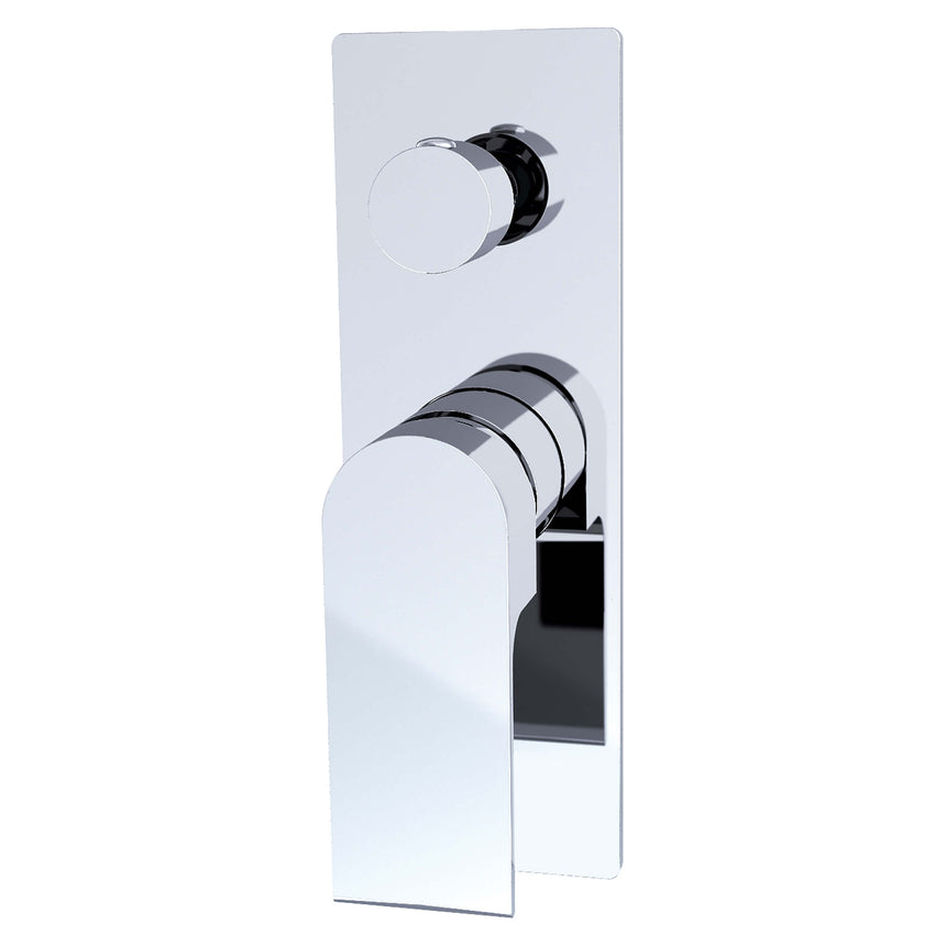 Nero Bianca Shower Mixer With Divertor Chrome Shower Nero