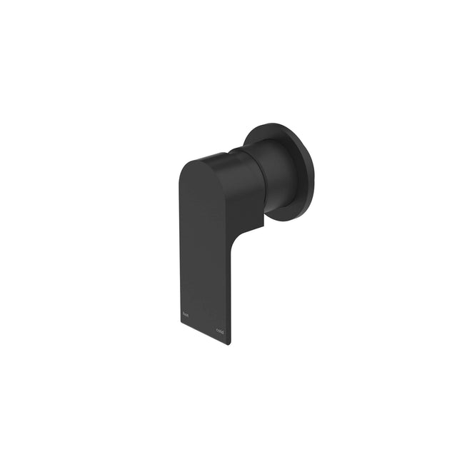 Nero Bianca Shower Mixer With Round Plate Matte Black Shower Nero