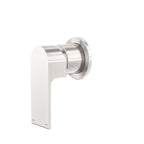 Nero Bianca Shower Mixer With 60mm Plate Brushed Nickel