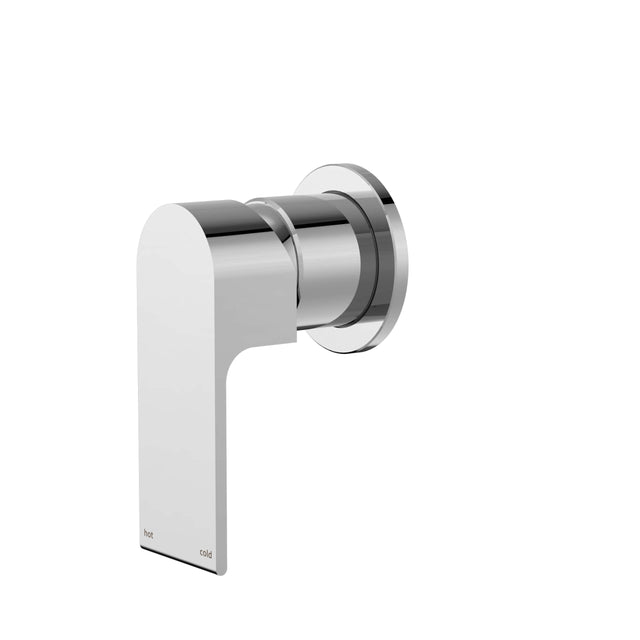 Nero Bianca Shower Mixer With 60mm Plate Chrome Shower Nero