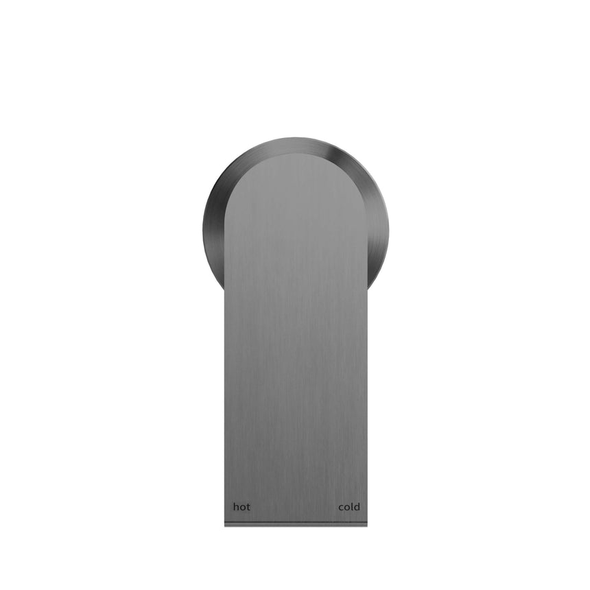 Nero Bianca Shower Mixer With 60mm Plate Gun Metal Shower Nero