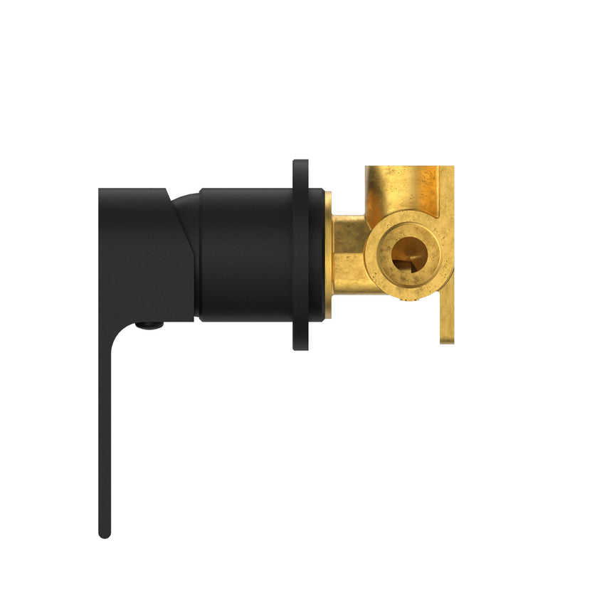 Nero Bianca Shower Mixer With 60mm Plate Matte Black Shower Nero