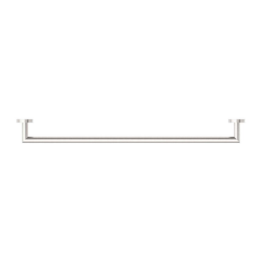 Nero Dolce Single Towel Rail 700mm Brushed Nickel Bathroom Accessories Nero