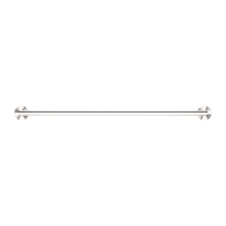 Nero Dolce Single Towel Rail 700mm Brushed Nickel Bathroom Accessories Nero