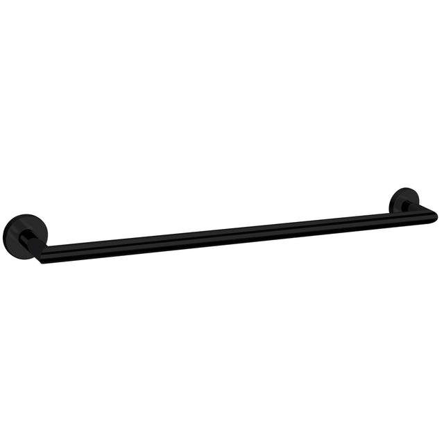 Nero Dolce Single Towel Rail 700mm Matte Black Bathroom Accessories Nero