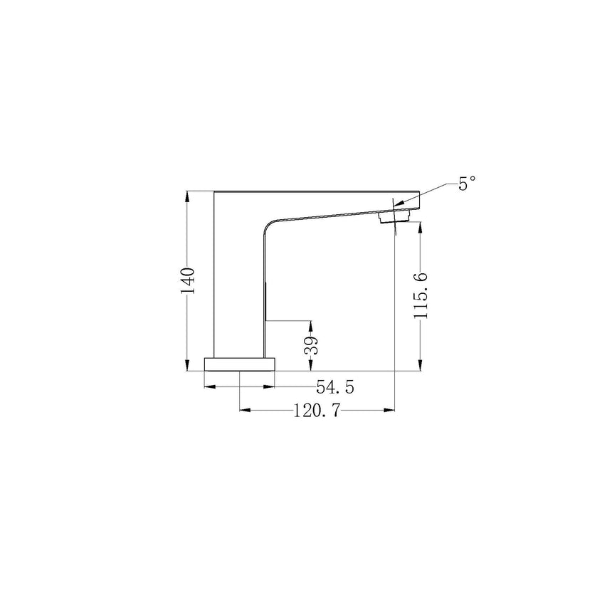 Nero Bianca Sensor Tap Chrome Tapware Nero