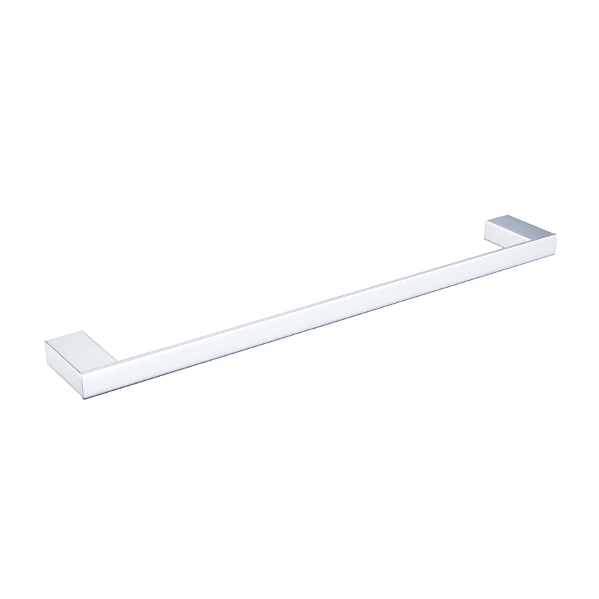 Nero Celia Single Towel Rail 600mm Chrome Bathroom Accessories Nero