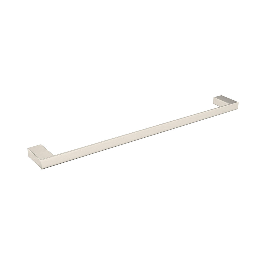 Nero Celia Single Towel Rail 800mm Brushed Nickel Bathroom Accessories Nero
