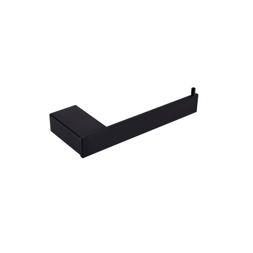Nero Celia Toilet Roll Holder Matte Black Bathroom Accessories Nero