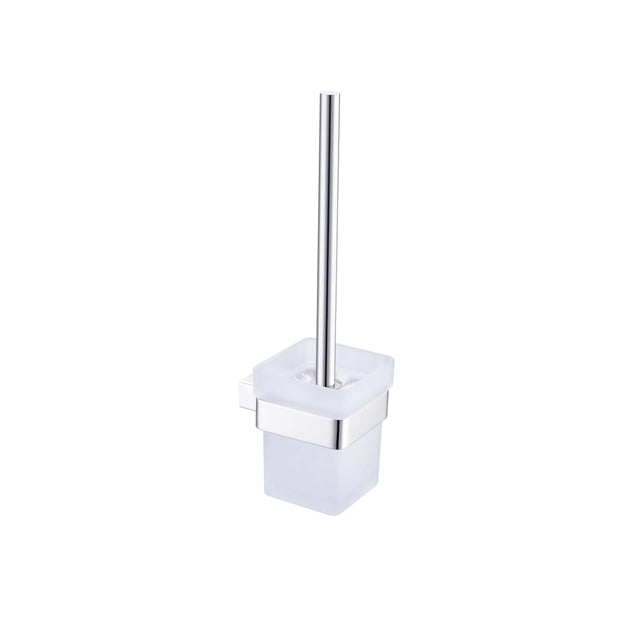 Nero Celia Toilet Brush Holder Chrome Bathroom Accessories Nero
