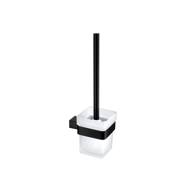 Nero Celia Toilet Brush Holder Matte Black Bathroom Accessories Nero