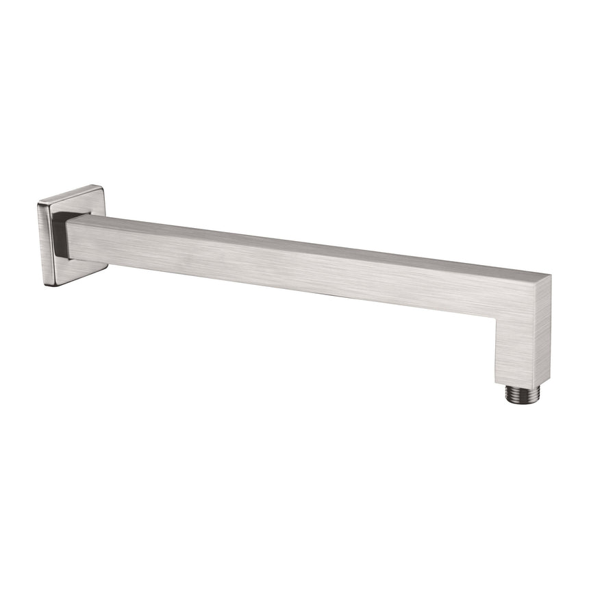 Nero Square Shower Arm Brushed Nickel Shower Nero