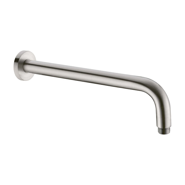 Nero Round Shower Arm Brushed Nickel Shower Nero