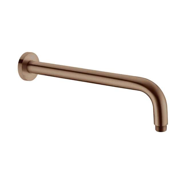 Nero Round Shower Arm Brushed Bronze Shower Nero