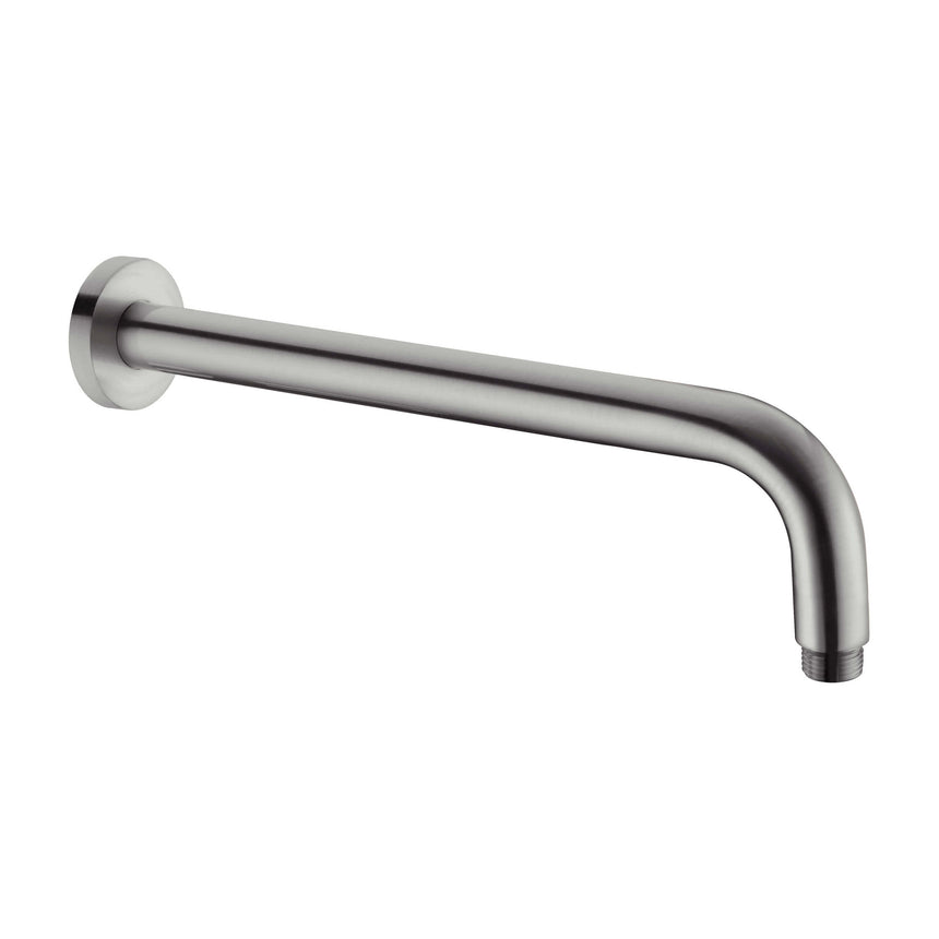 Nero Round Shower Arm Gun Metal Shower Nero