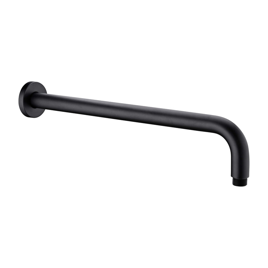 Nero Round Shower Arm Matte Black Shower Nero