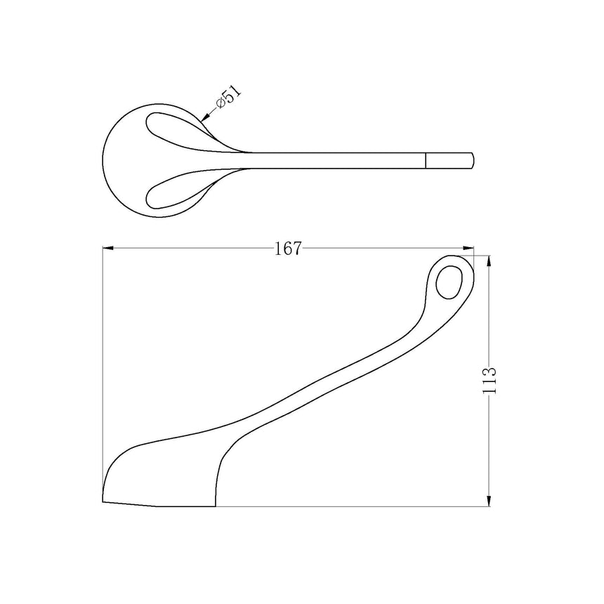 Nero Care Handle Only Chrome Bathroom Accessories Nero