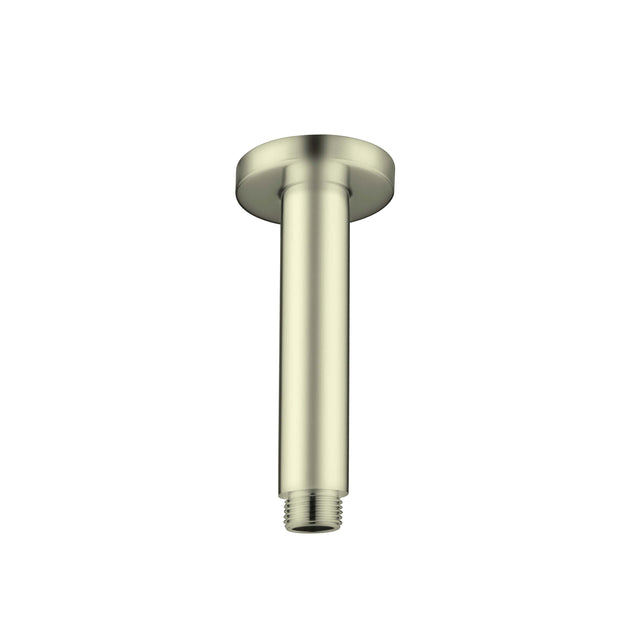 Nero Round Ceiling Arm 100mm Brushed Yellow Gold Shower Nero
