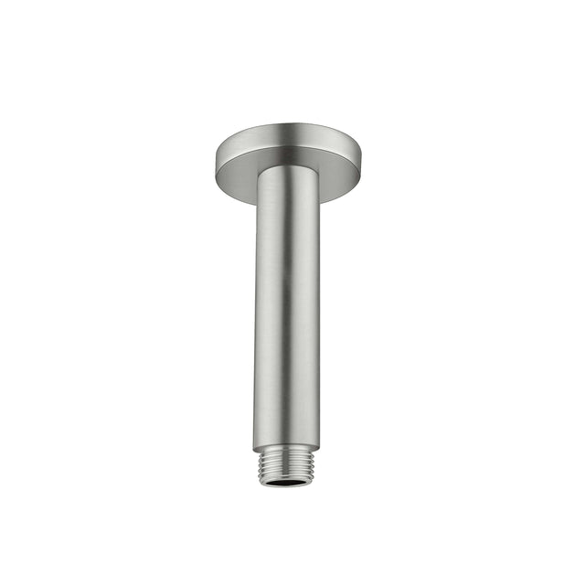 Nero Round Ceiling Arm 100mm Brushed Nickel Shower Nero