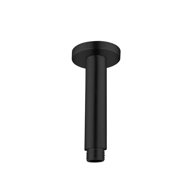 Nero Round Ceiling Arm 100mm Matte Black Shower Nero