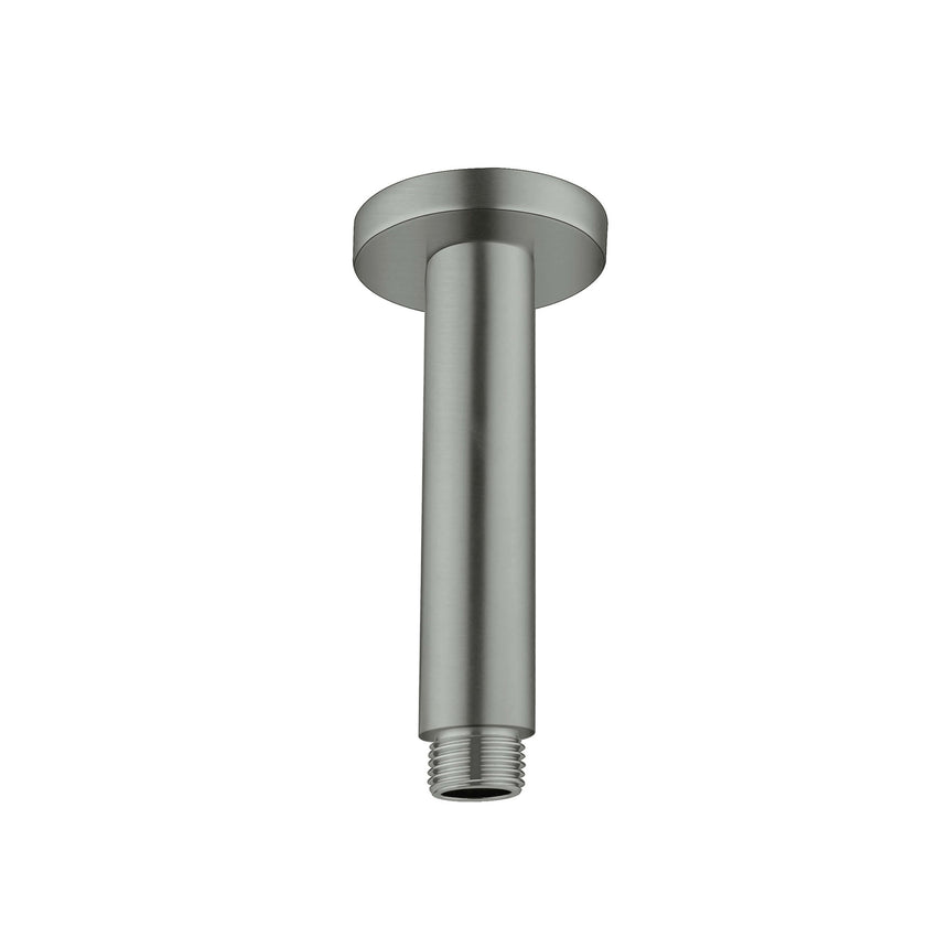 Nero Round Ceiling Arm 150mm Graphite Shower Nero