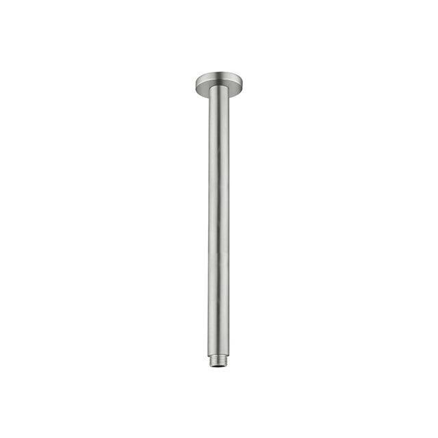 Nero Round Ceiling Arm 300mm Brushed Nickel Shower Nero