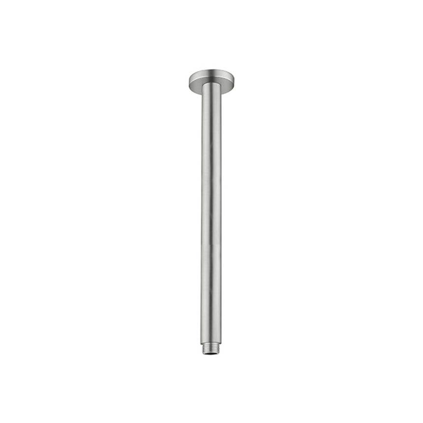 Nero Round Ceiling Arm 300mm Brushed Nickel Shower Nero
