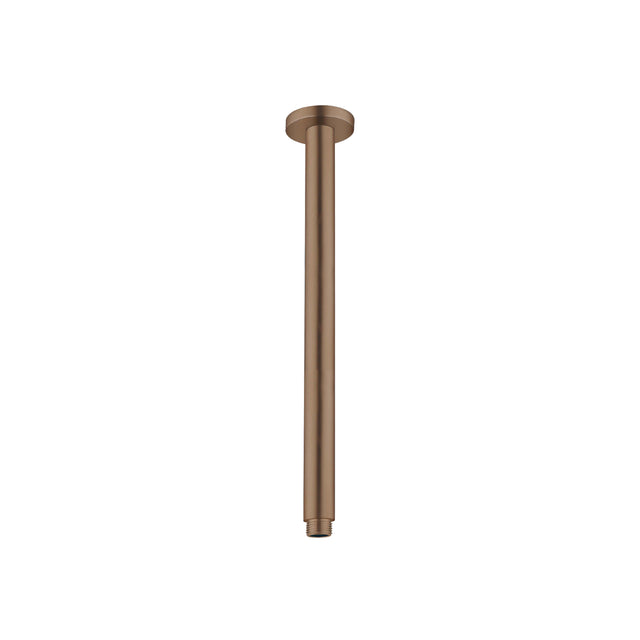 Nero Round Ceiling Arm 300mm Brushed Bronze Shower Nero