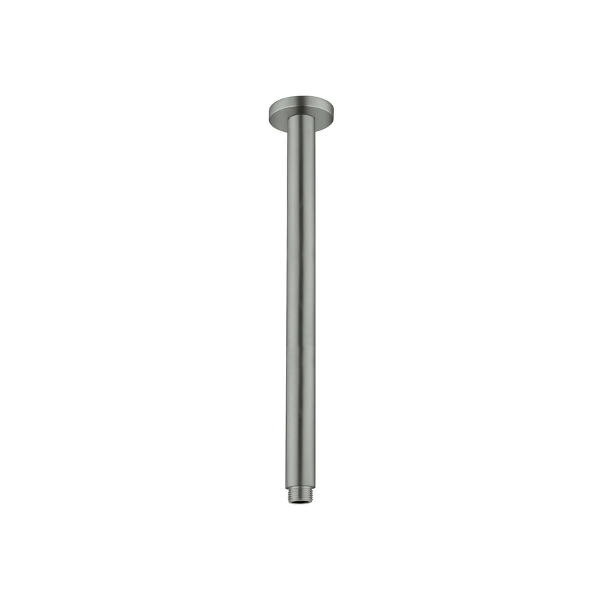 Nero Round Ceiling Arm 300mm Gun Metal Shower Nero