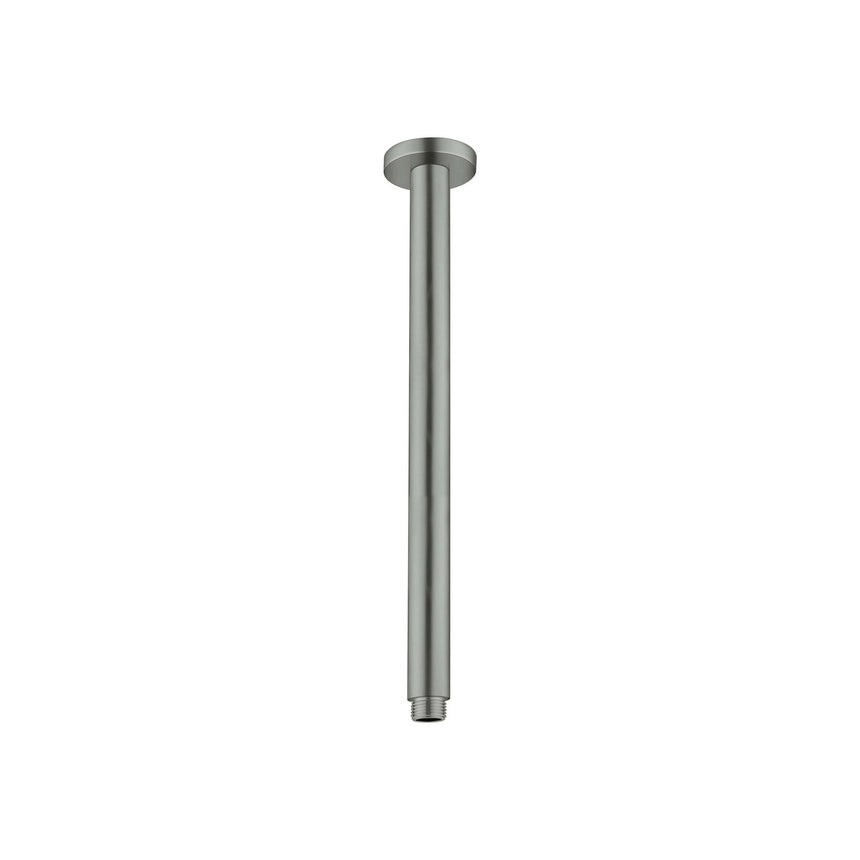 Nero Round Ceiling Arm 300mm Graphite Shower Nero