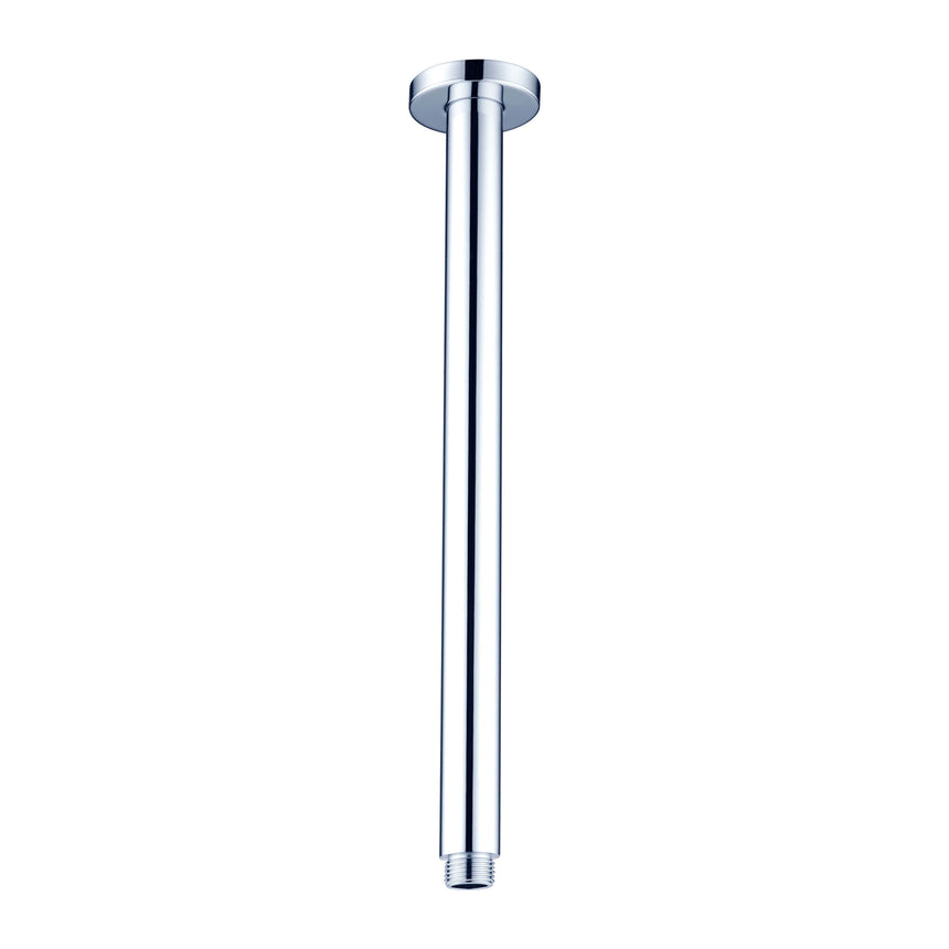 Nero Round Ceiling Arm 600mm Chrome Shower Nero
