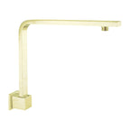 Nero Square Swivel Shower Arm Brushed Yellow Gold