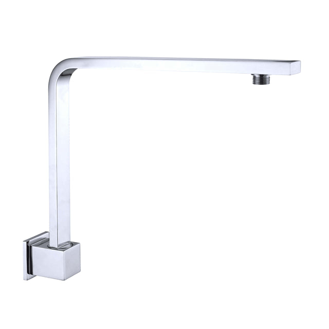 Nero Square Swivel Shower Arm Chrome Shower Nero