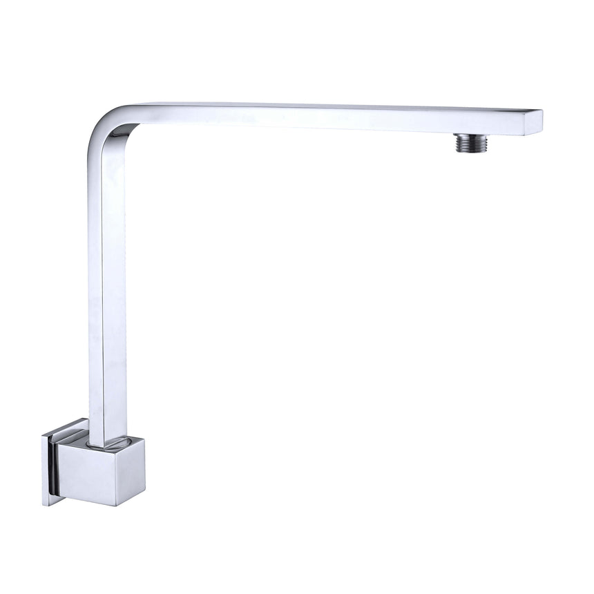 Nero Square Swivel Shower Arm Chrome Shower Nero