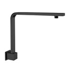 Nero Square Swivel Shower Arm Matte Black