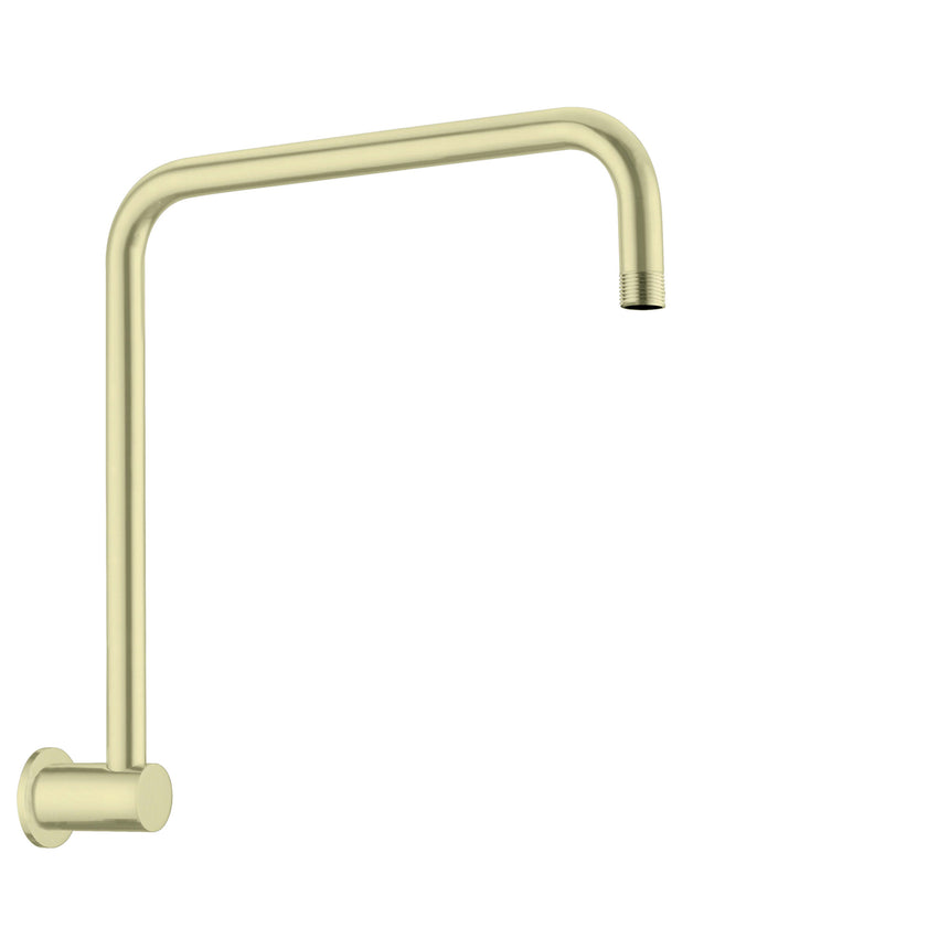 Nero Round Swivel Shower Arm Brushed Yellow Gold Shower Nero