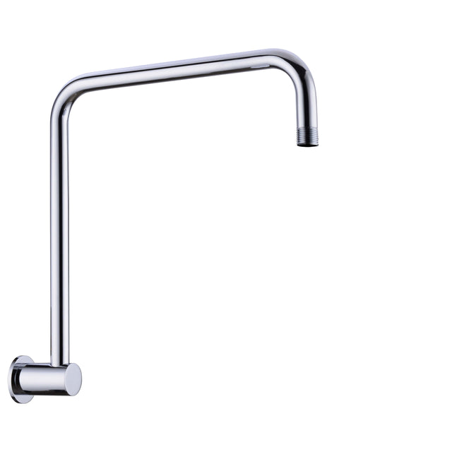 Nero Round Swivel Shower Arm Chrome Shower Nero