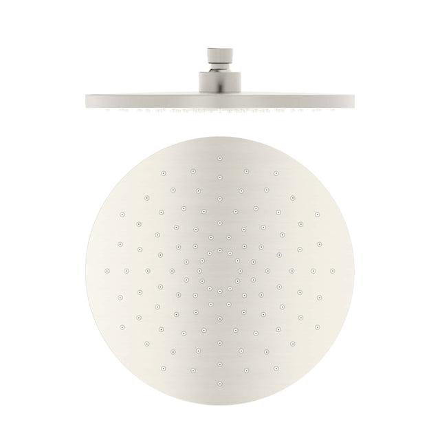 Nero 250mm ABS Round Shower Head Brushed Nickel Shower Nero