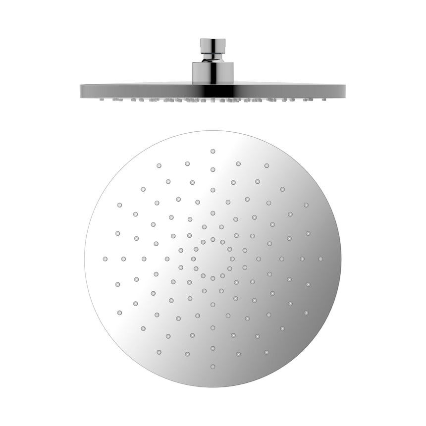 Nero 250mm ABS Round Shower Head Chrome Shower Nero