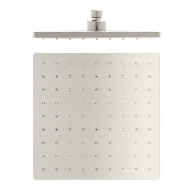 Nero 250mm ABS Square Shower Head Brushed Nickel Shower Nero